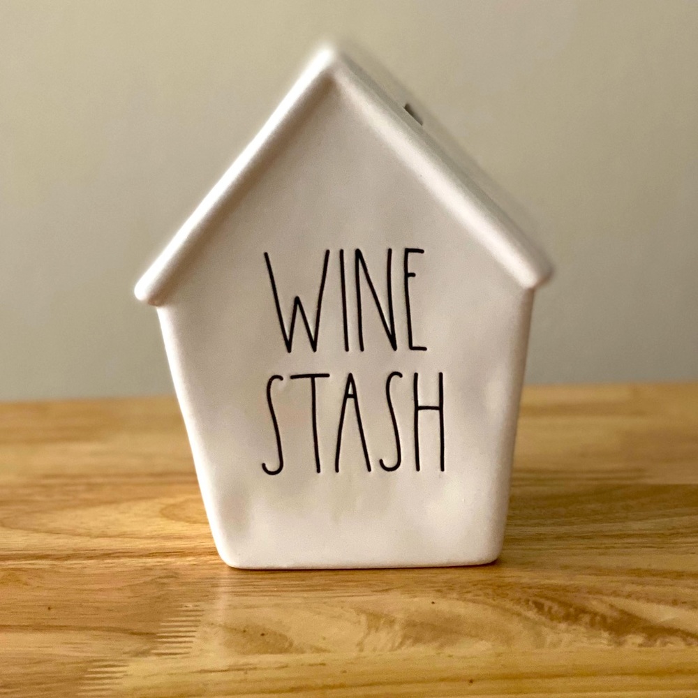 Rae Dunn “WINE STASH” bank